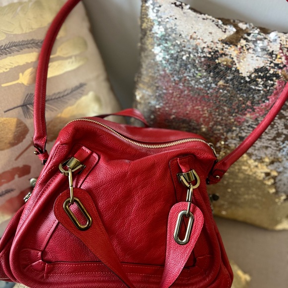 Chloe Plaid Red Shoulder Purse. 8HS891-043. Brand New. - Picture 12 of 16